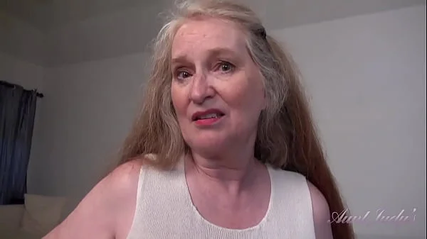 AuntJudys - Your Busty 61yo GILF Stepmom Maggie Jacks you Off & Sucks your Cock